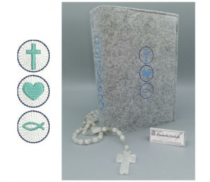 Stickdatei - Glaube Liebe Hoffnung Relief